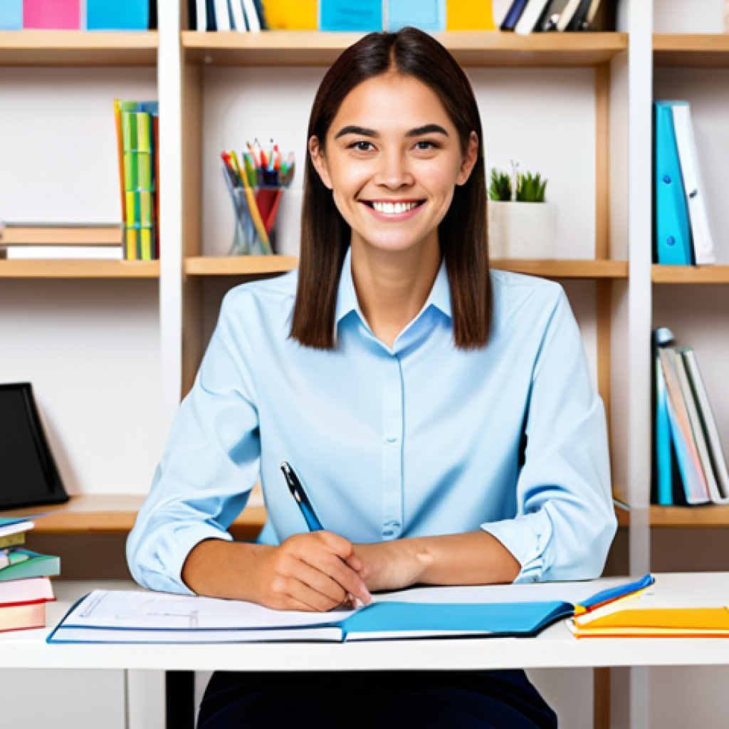 변호사 자격증 준비 중 흔한 실수 - Customized Study Plan**

"A young woman sitting at a desk, smiling confidently, surrounded by colorf...