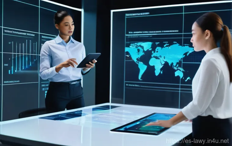 변호사 업무 효율성을 높이는 방법 - **Prompt:** "A brightly lit, modern law office where a diverse team of lawyers, dressed in professio...