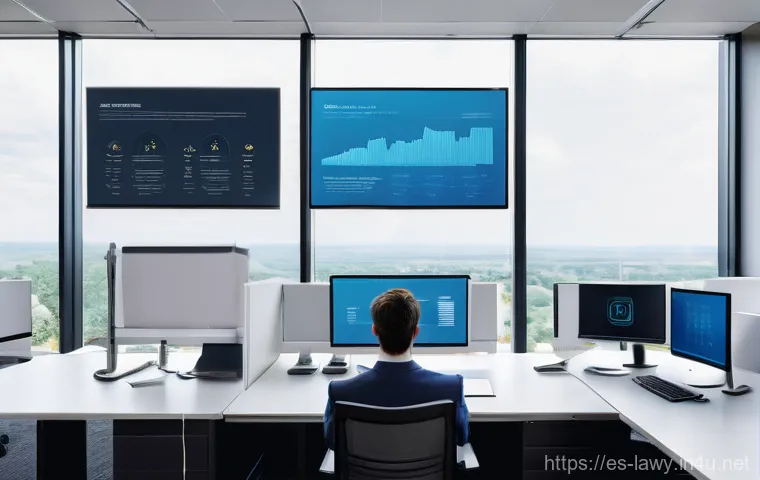 변호사 업무 효율성을 높이는 방법 - **Prompt:** "A brightly lit, modern law office where a diverse team of lawyers, dressed in professio...