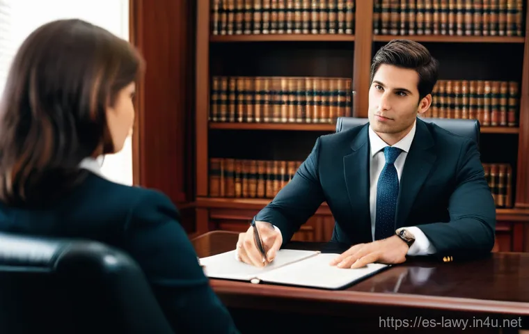 변호사와 법률 분쟁 해결 팁 - **Prompt:** A person, mid-30s, dressed in a smart business-casual outfit (e.g., a blazer over a coll...