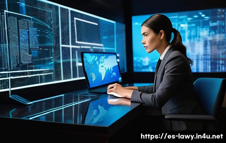 변호사 경력 관리 방법 - **Prompt:** "A highly competent female lawyer in her late 30s, dressed in a sharp, modern business s...