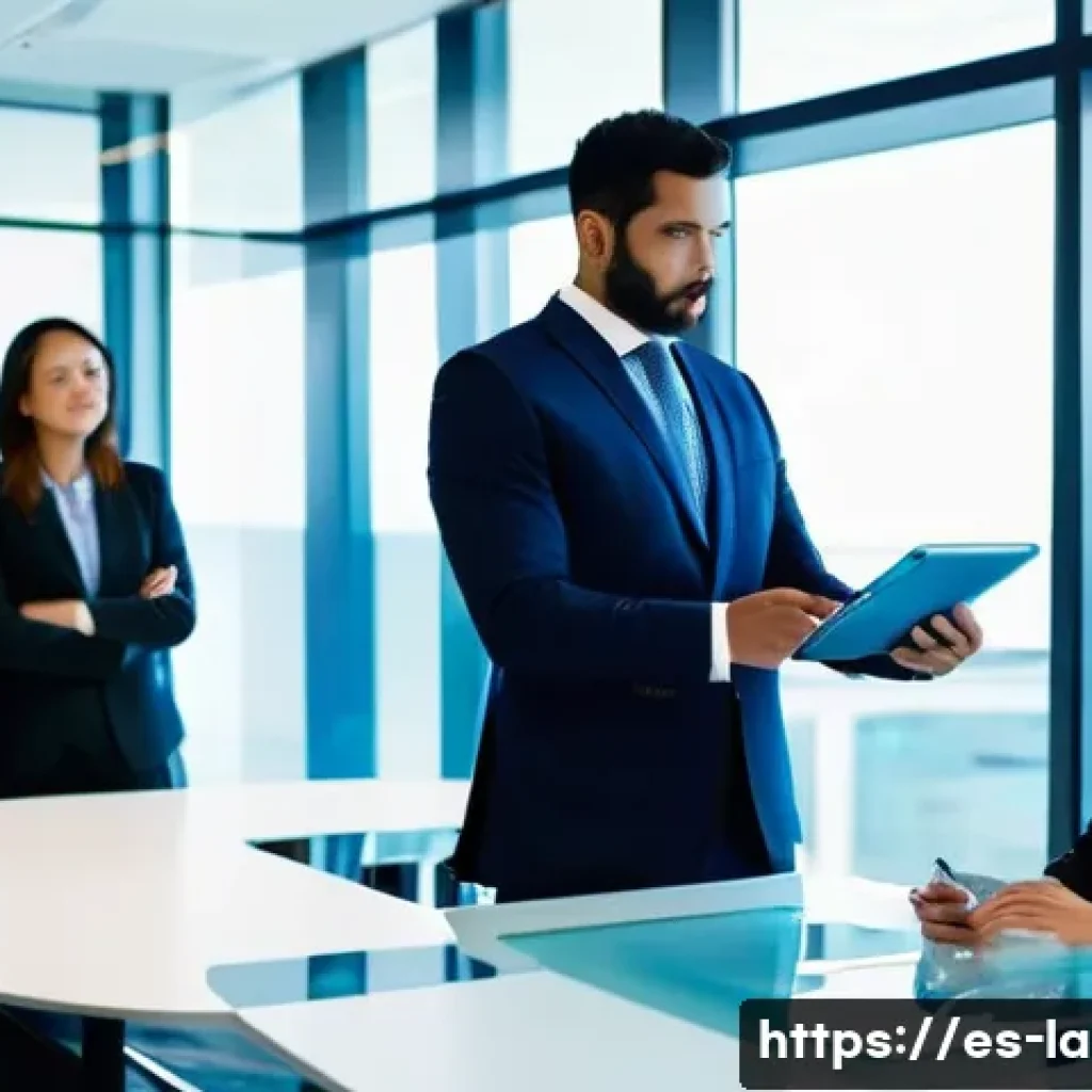 변호사와 로펌의 관계 이해하기 - **Prompt 1: The Modern, Tech-Savvy Law Firm**
    "A diverse team of professional lawyers, dressed i...