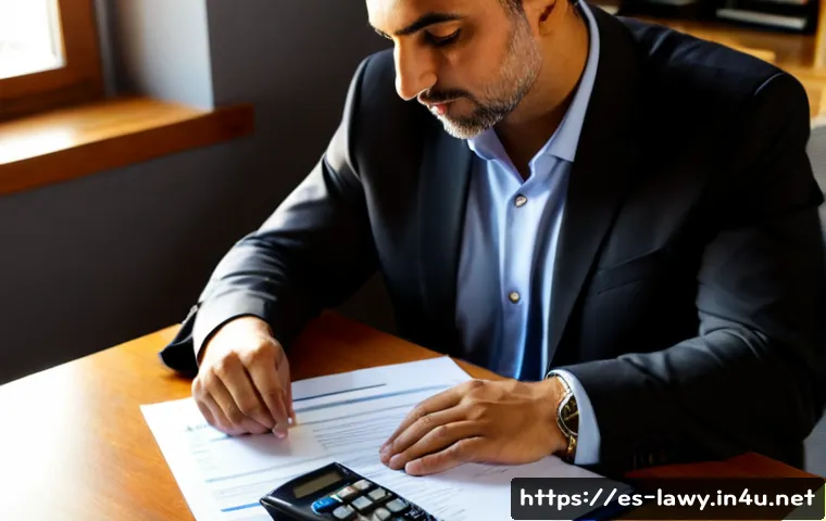 법률 실무에서 발생하는 문제 해결법 - Photorealistic Spanish legal office consultation, experienced lawyer and small business owner review...